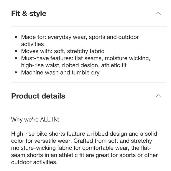 Women's Seamless High-Rise Rib Bike Shorts 6" - All In Motion™ Green XS - Picture 5 of 7